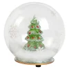 Die moderne Hausfrau LED-Glas-Schneekugel „Tannenbaum“