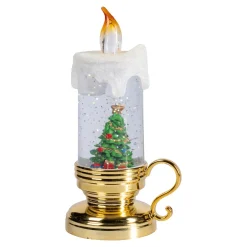 Die moderne Hausfrau LED-Glitterkerze Tannenbaum