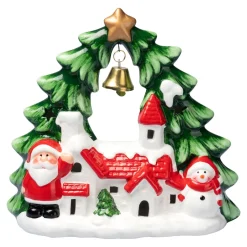 Die moderne Hausfrau LED-Keramikfigur „Kirchen-Glocke“