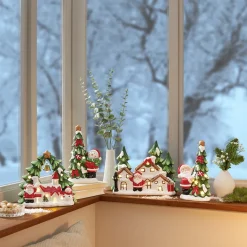 Die moderne Hausfrau LED-Keramikfigur „Santa“