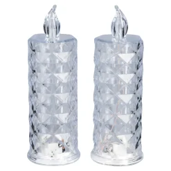 Die moderne Hausfrau LED-Kerzen „Diamond“, 2 Stück