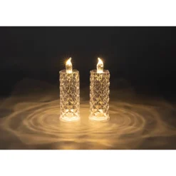 Die moderne Hausfrau LED-Kerzen „Diamond“, 2 Stück