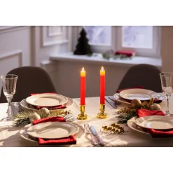 Die moderne Hausfrau LED-Kerzen „Elegant“, 2 Stück