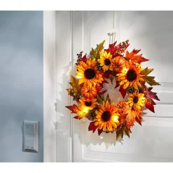 Die moderne Hausfrau LED-Kranz „Goldener Herbst“