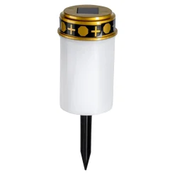 Die moderne Hausfrau LED-Solar-Grablicht weiß