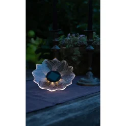Die moderne Hausfrau LED-Solarleuchte "Lotusblüte", 2 Stück