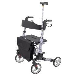 Die moderne Hausfrau Leichtgewicht-Rollator Premium, Aluminium, mit Rückengurt und Tasche - AT51006 Sonderedition