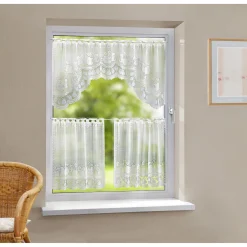 Die moderne Hausfrau M-Bogen Gardine „Früchte“, 3-teilig