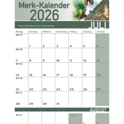 Die moderne Hausfrau Merkkalender 2026 „Katzenbabies“