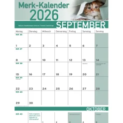 Die moderne Hausfrau Merkkalender 2026 „Katzenbabies“