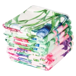 Die moderne Hausfrau Mikrofaser-Küchentücher „Blumenpracht“, 9 Stück