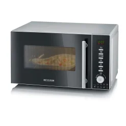 Die moderne Hausfrau Mikrowelle mit Grill- und Heißluftftunkion