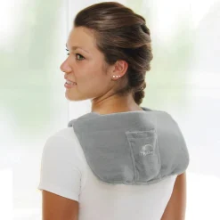 Die moderne Hausfrau Mobiles Nacken Heizkissen mit Akku Grau