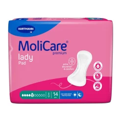 Die moderne Hausfrau MoliCare Premium LADY PAD, 14 Stück Saugleistung 1020 ml