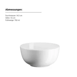 Die moderne Hausfrau Müslischüssel, Porzellan Barca