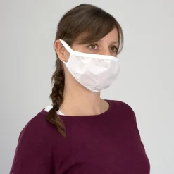 Die moderne Hausfrau Mund- und Nasenmaske, PO, 4er Pack weiß