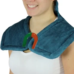 Die moderne Hausfrau Nacken/Rücken Wärmekissen, Extra lang Blau