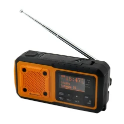 Die moderne Hausfrau Notfalldigitalradio mit Solarpanel