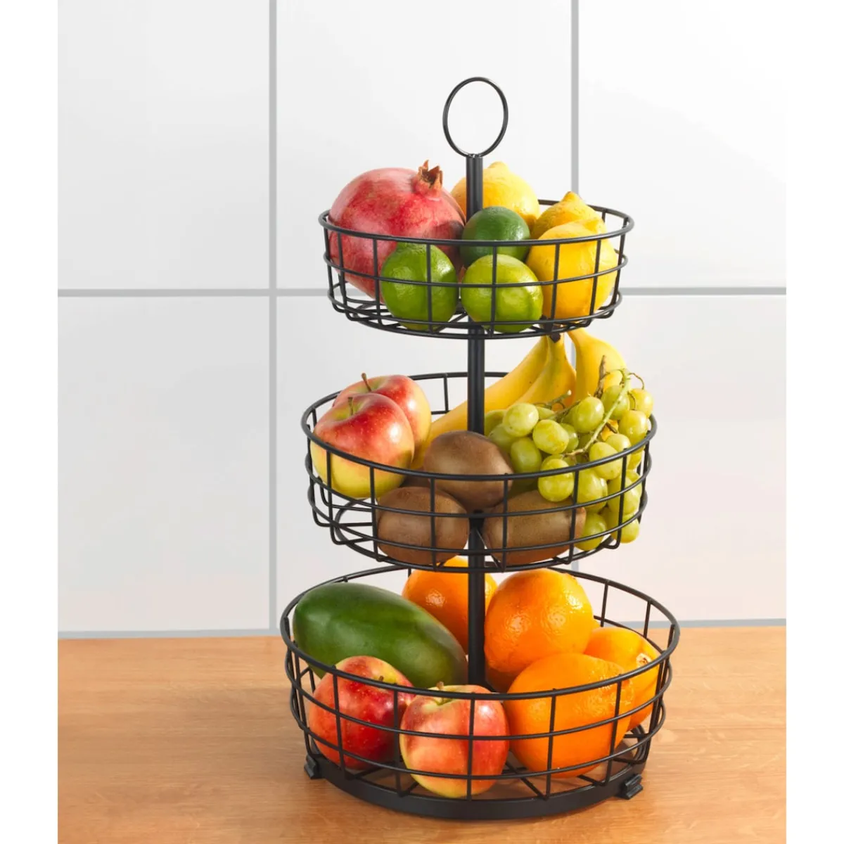 Die moderne Hausfrau Obst-Etagere „3-fach“