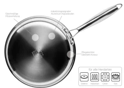 Die moderne Hausfrau Palatschinkenpfanne, Edelstahl Hestia 1 x Pfanne