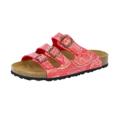 Damen Die moderne Hausfrau Pantolette "Bioline Lady Power" rot