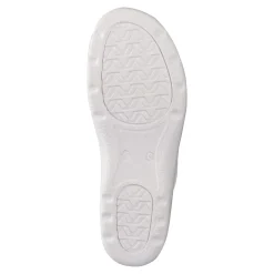 Damen Die moderne Hausfrau Pantolette mit Leder für Damen weiß