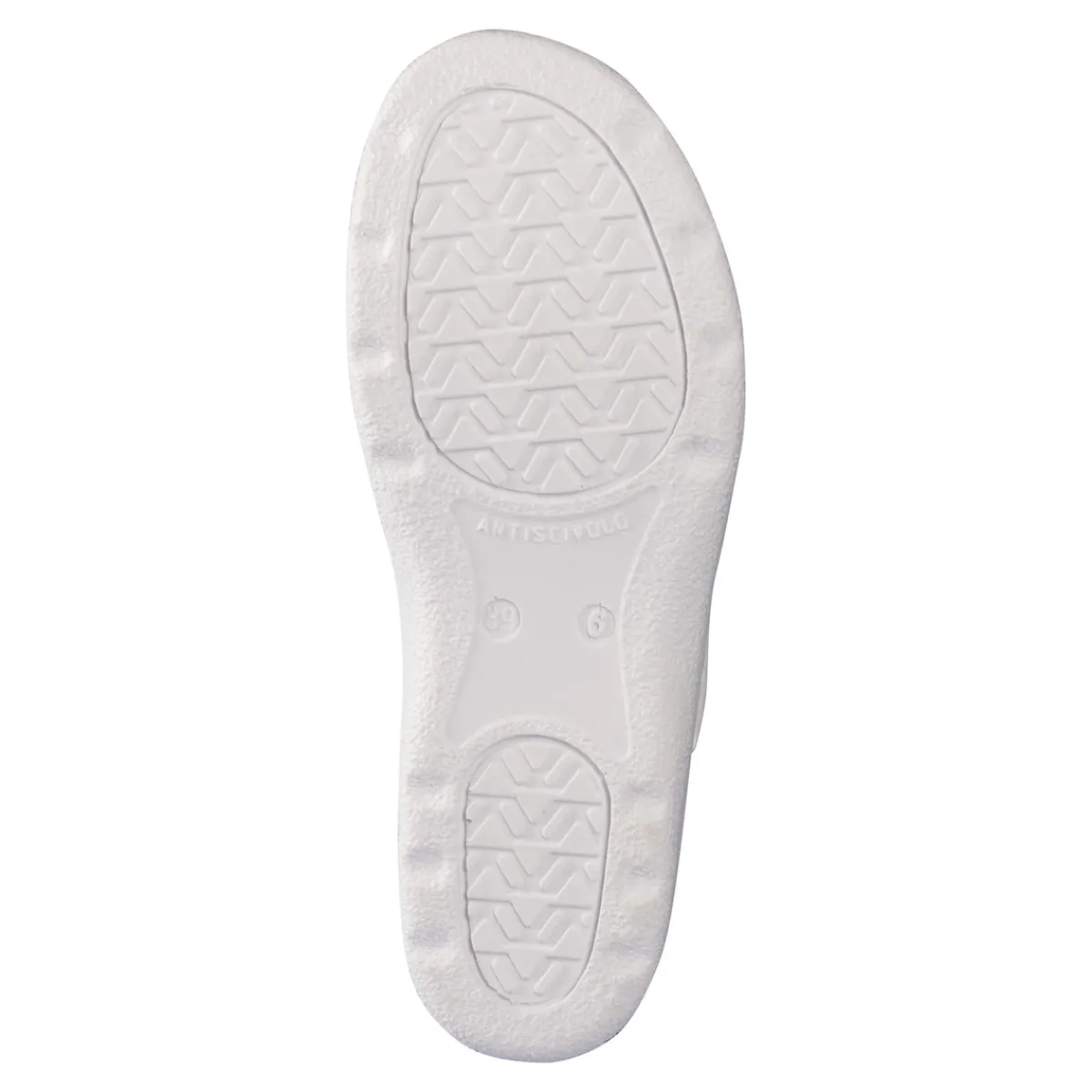 Damen Die moderne Hausfrau Pantolette mit Leder für Damen weiß