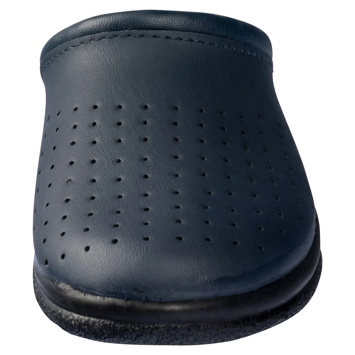 Damen Die moderne Hausfrau Pantolette mit Leder für Damen blau