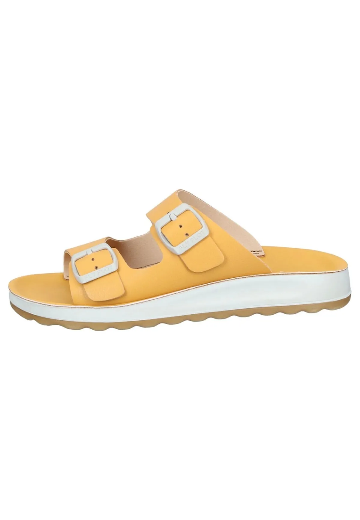 Damen Die moderne Hausfrau Pantoletten gelb