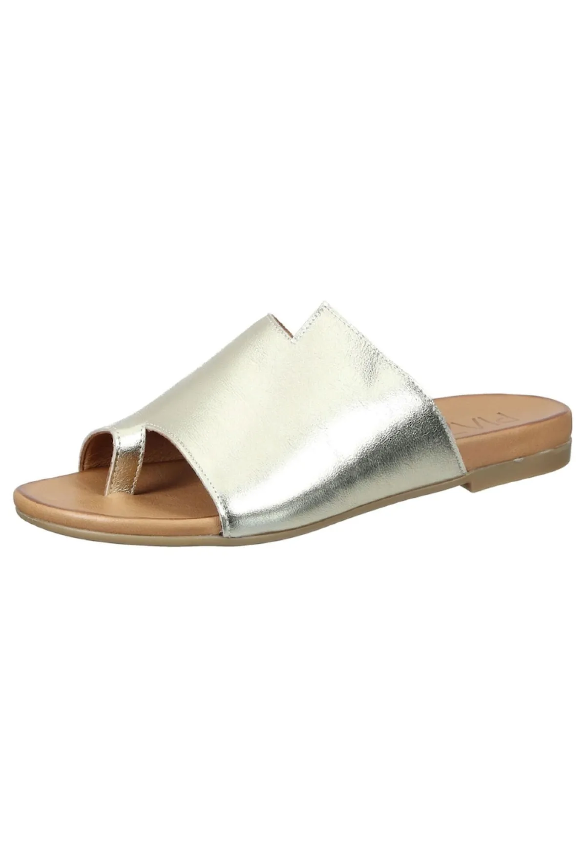 Damen Die moderne Hausfrau Pantoletten gold