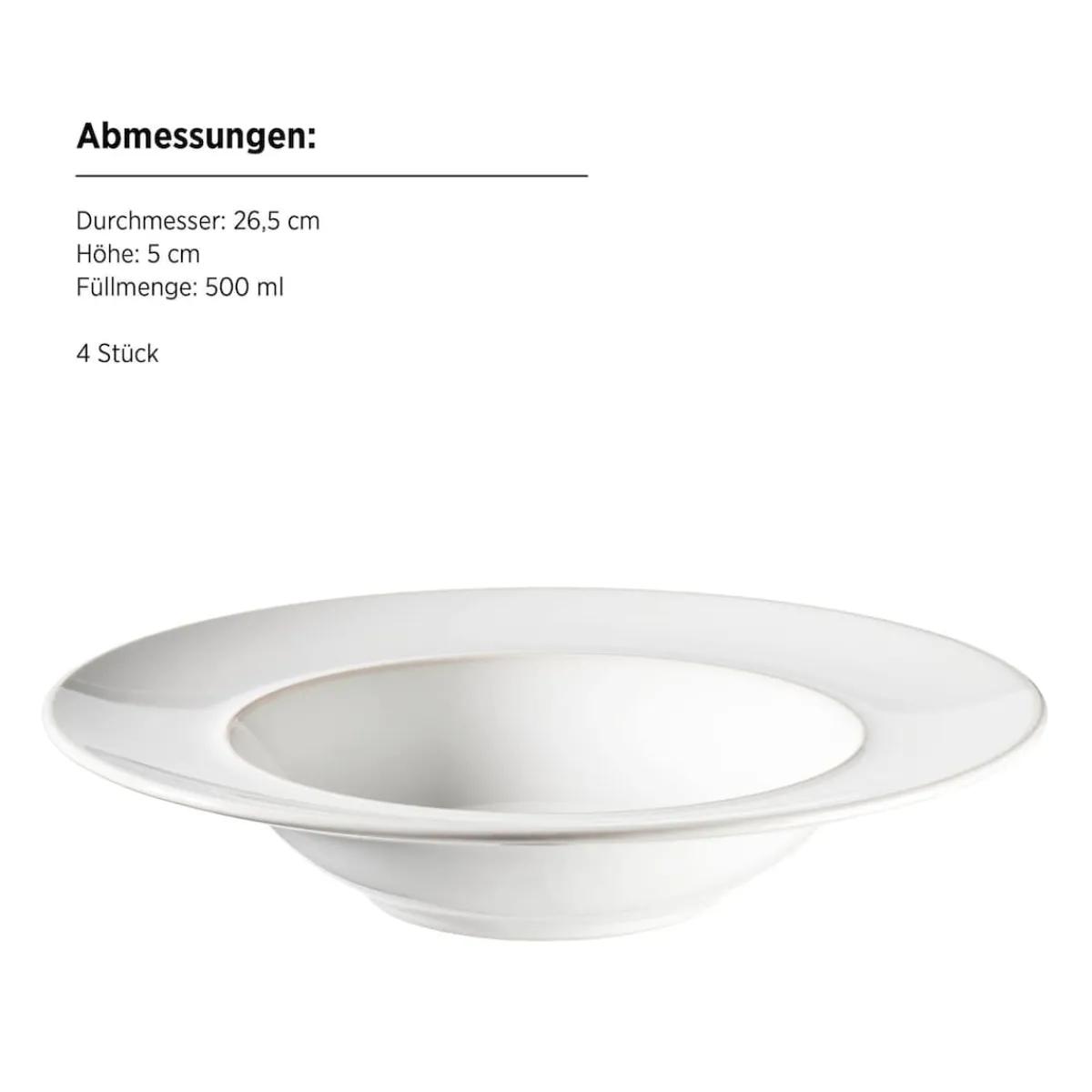 Die moderne Hausfrau Pastateller Set, Steinzeug Unico Weiß