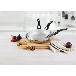 Die moderne Hausfrau Pfannen-Set Cerafit Steel, 7-teilig