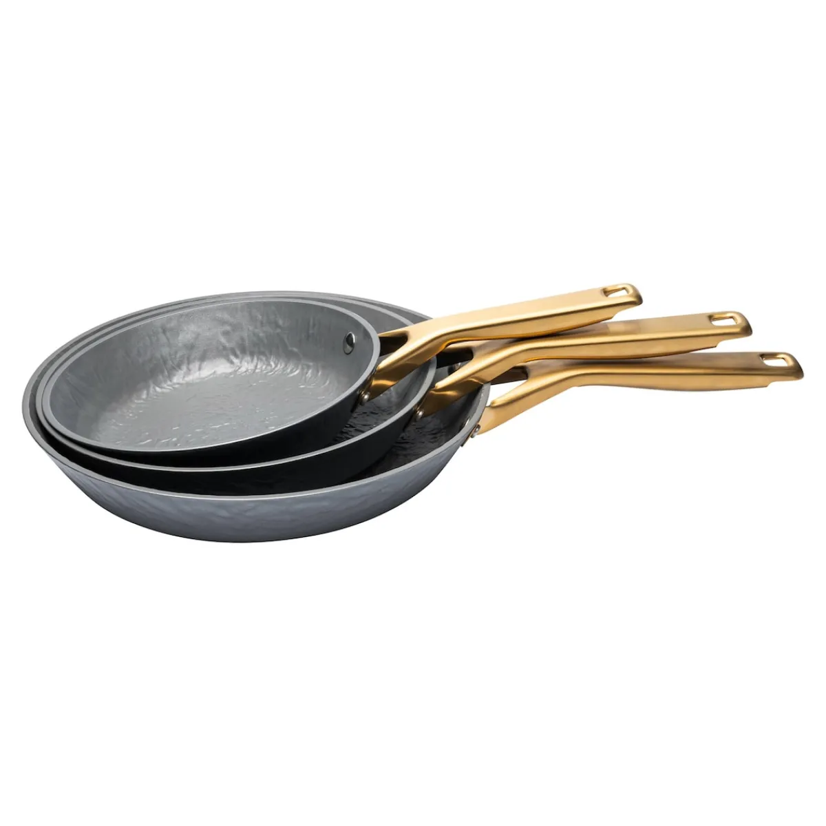 Die moderne Hausfrau Pfannen-Set „LavaGold", 3-teilig