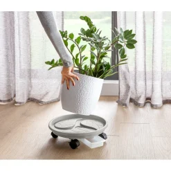 Die moderne Hausfrau Pflanzenroller mit Auffangfach