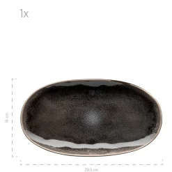 Die moderne Hausfrau Plattenset, Keramik Niara Organic 3 x Platte