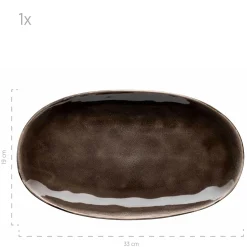 Die moderne Hausfrau Plattenset, Keramik Niara Organic 3 x Platte