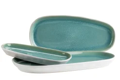 Die moderne Hausfrau Plattenset, Steinzeug Elea Hellgrün