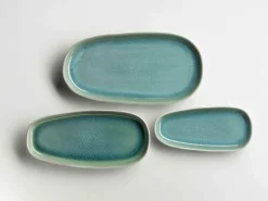 Die moderne Hausfrau Plattenset, Steinzeug Elea Hellgrün