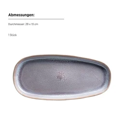 Die moderne Hausfrau Plattenset, Steinzeug Elea Flieder