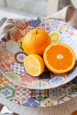 Die moderne Hausfrau Platzteller-Set, Keramik Amarante 4 x Platzteller