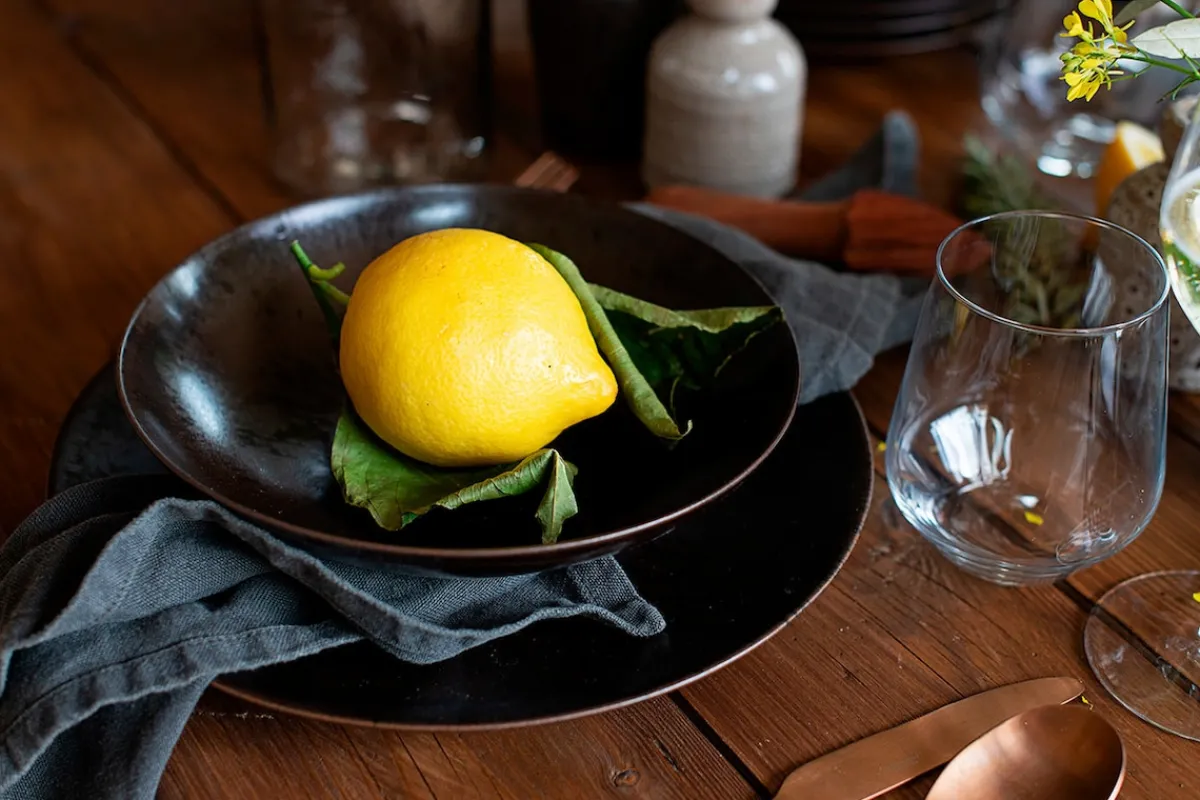 Die moderne Hausfrau Platzteller-Set, Keramik Metallic Bronze