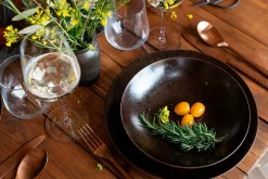 Die moderne Hausfrau Platzteller-Set, Keramik Metallic Bronze