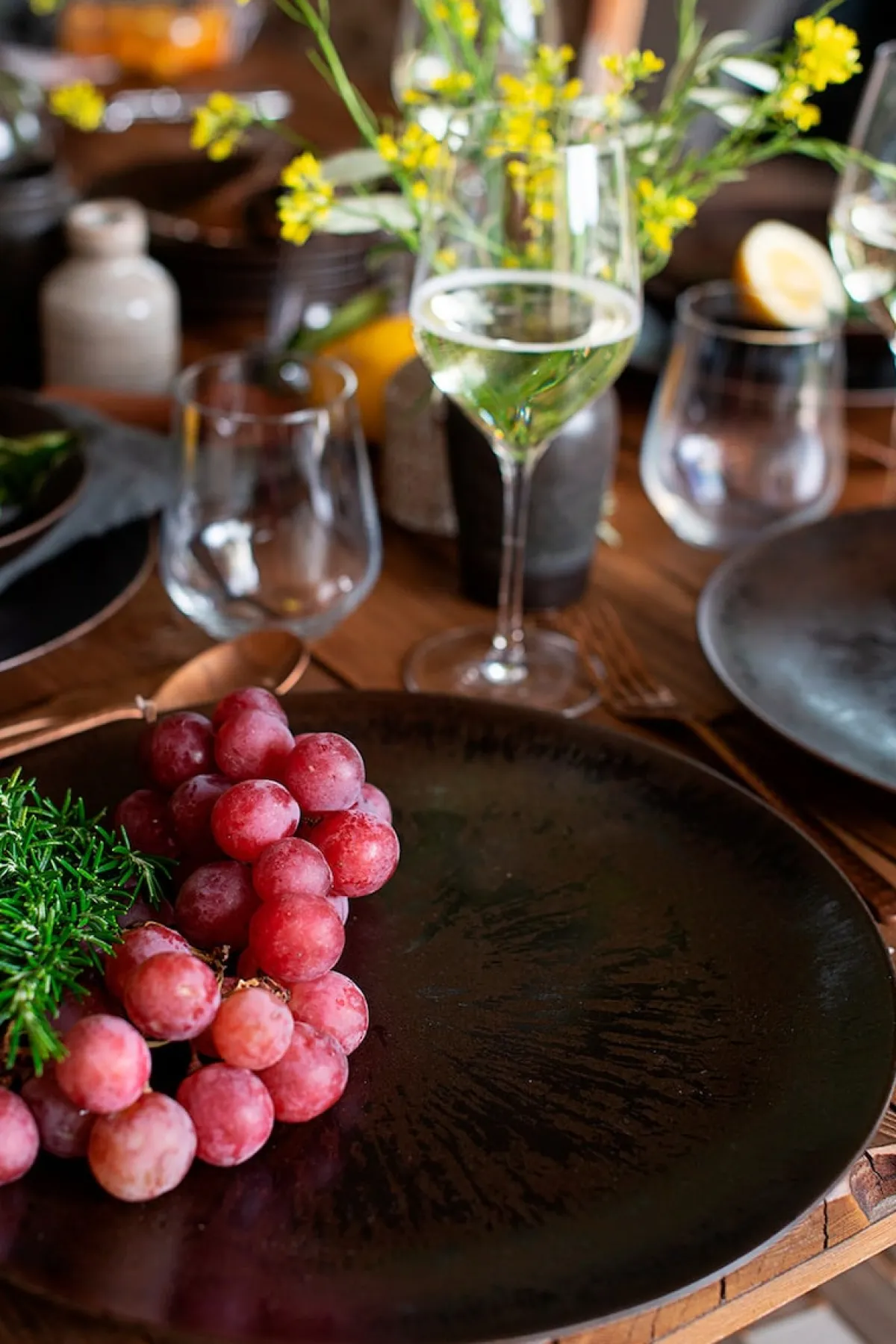 Die moderne Hausfrau Platzteller-Set, Keramik Metallic Bronze