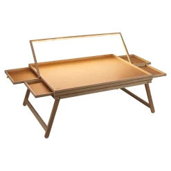 Die moderne Hausfrau Puzzletisch mit Spielbrett-Deckel + LED-Licht für 1500 Teile