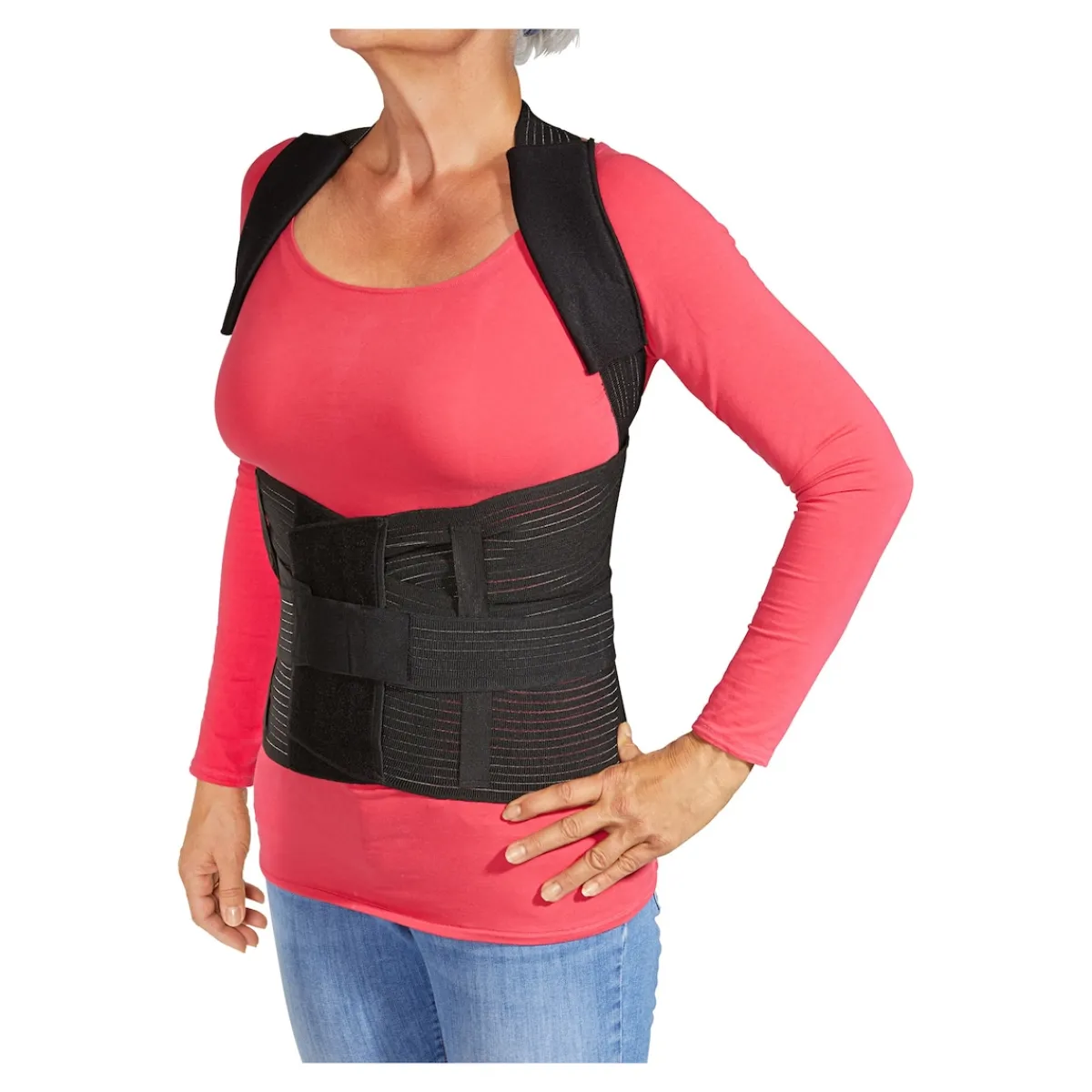 Die moderne Hausfrau Rückenstützgürtel "2 in 1"