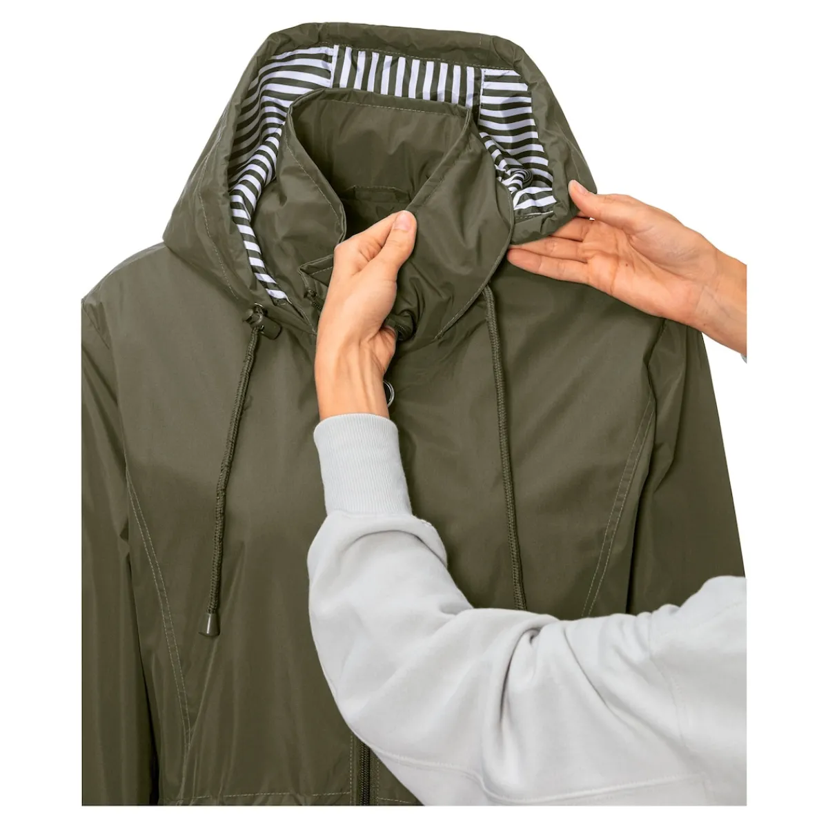 Damen Die moderne Hausfrau Regenjacke "Linda" khaki