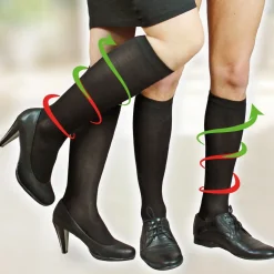 Die moderne Hausfrau Reisestrümpfe mit aktiver Stützwirkung Beige