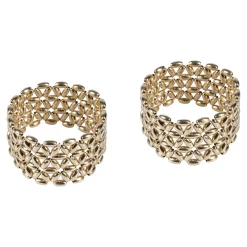 Damen Die moderne Hausfrau Ärmel-Raffer "Elegance", 2 Stück gold