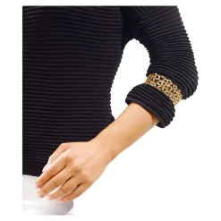 Damen Die moderne Hausfrau Ärmel-Raffer "Elegance", 2 Stück gold