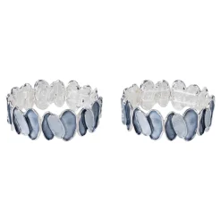 Damen Die moderne Hausfrau Ärmelraffer „Perlmutt-Optik“, 2 Stück